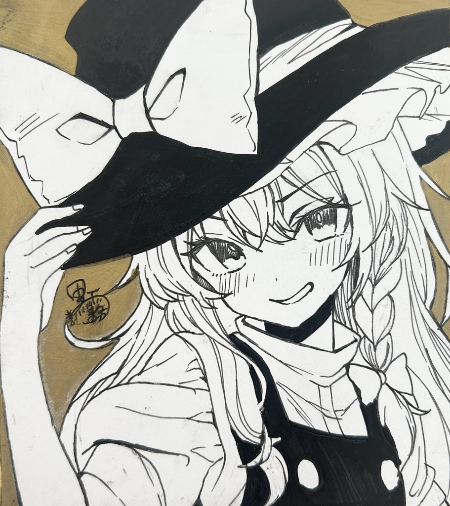 東方イラスト色紙　霧雨魔理沙