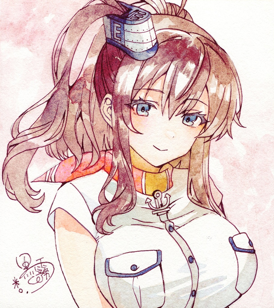 艦これイラスト色紙 サラトガ