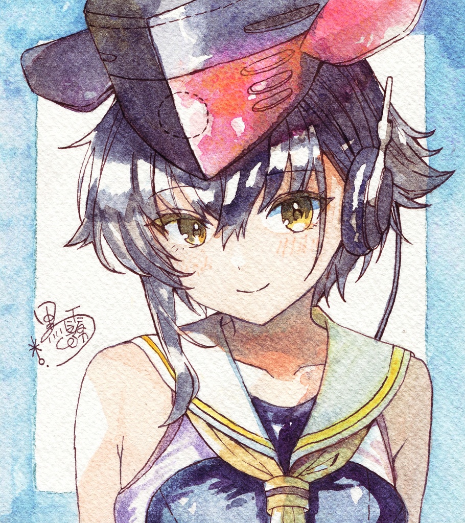 艦これイラスト色紙 伊14