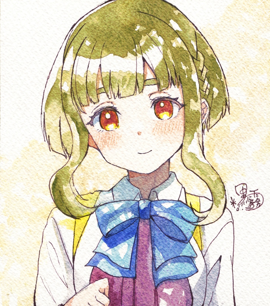 艦これイラスト色紙 高波