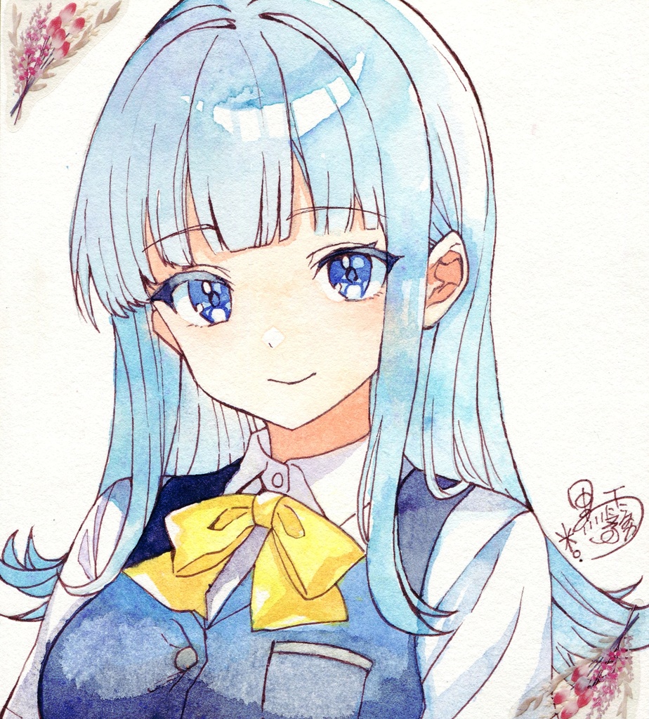 艦これイラスト色紙 初風