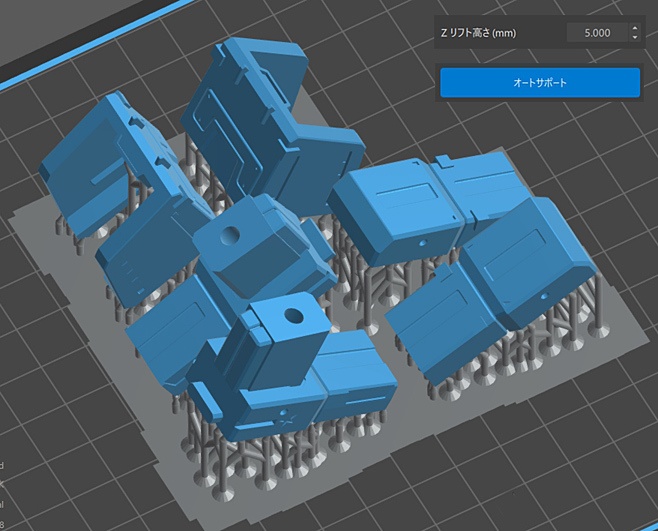 ファーストガンダム、頭長235mmモデルのバストアップモデル、塗装分割版