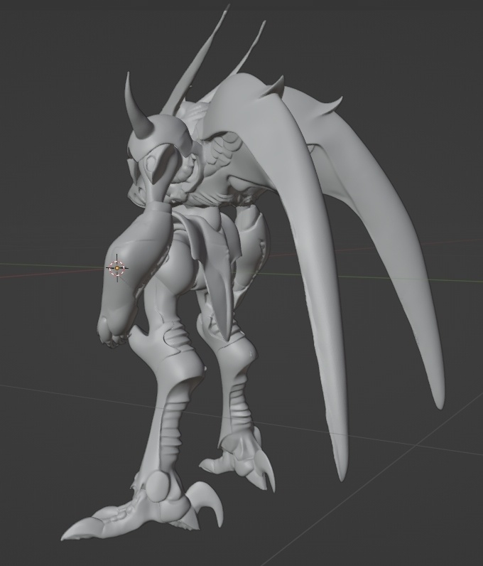 幻のオーラバトラーグルビデンス、3Dstlデータ(3Dプリントは未確認)