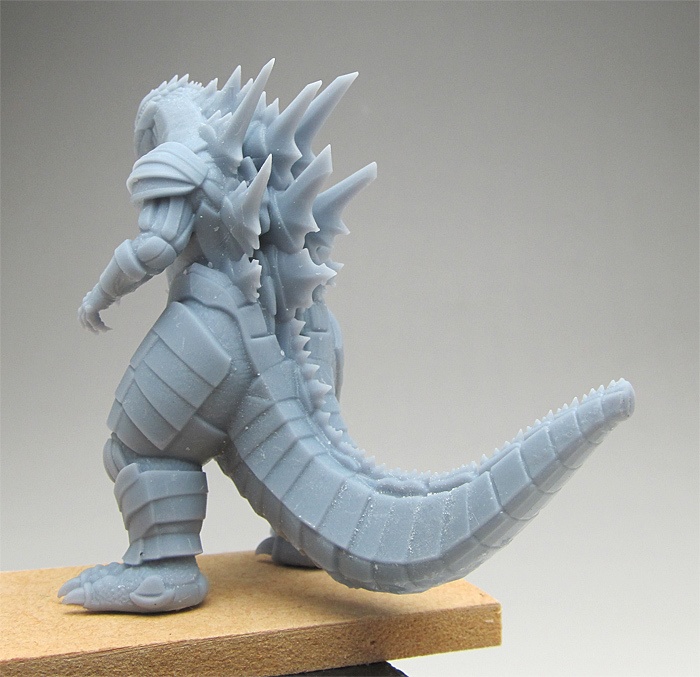 オリジナルゴジラA(フルアーマー) 頭身80ミリ、3Dプリント用stlデータ(AI活用)