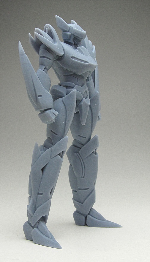 オリジナルロボ像A 頭長150ミリ、3Dプリント用stlデータ(AI活用)