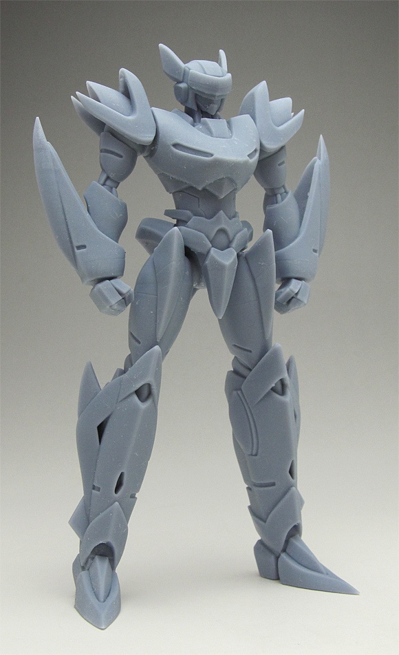 オリジナルロボ像A 頭長150ミリ、3Dプリント用stlデータ(AI活用)