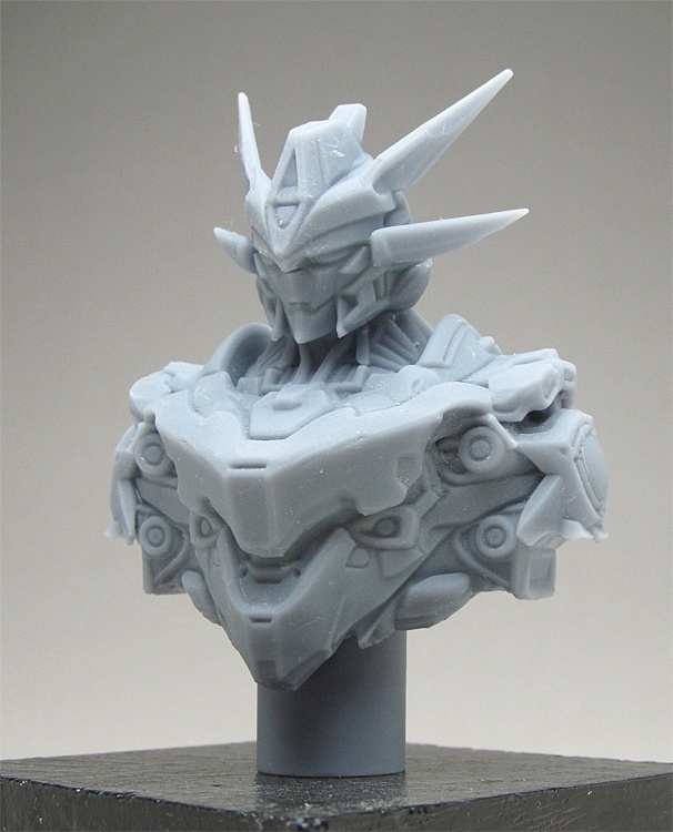 オリジナルモビルスーツバストアップ像B、70ミリモデル(AI活用)