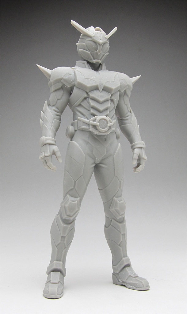 オリジナル仮面ライダー像C 頭長150ミリ、3Dプリント用stlデータ(AI活用)