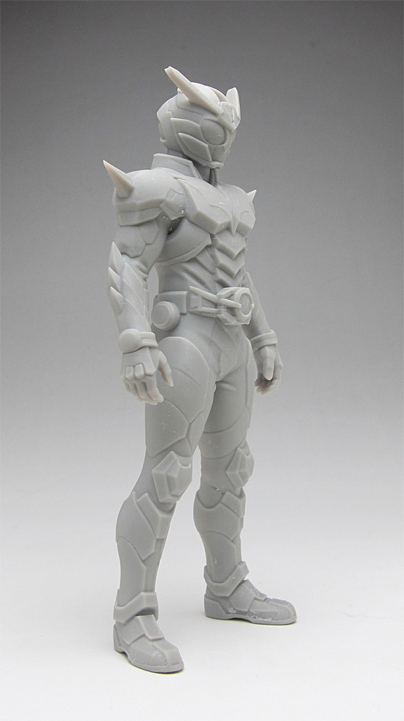 オリジナル仮面ライダー像C 頭長150ミリ、3Dプリント用stlデータ(AI活用)