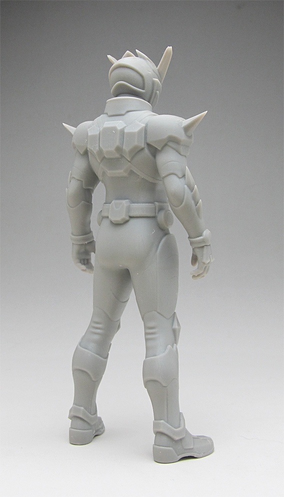 オリジナル仮面ライダー像C 頭長150ミリ、3Dプリント用stlデータ(AI活用)