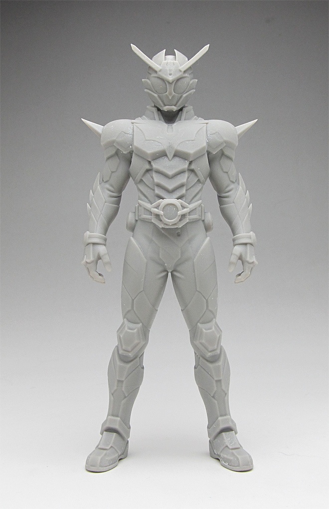 オリジナル仮面ライダー像C 頭長150ミリ、3Dプリント用stlデータ（AI活用）