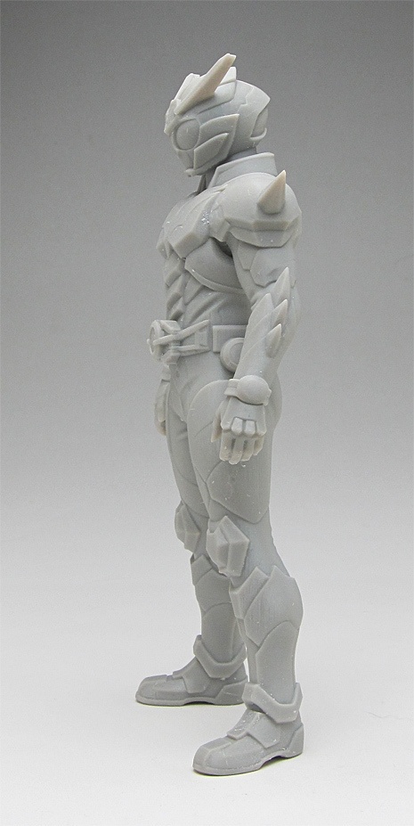 オリジナル仮面ライダー像C 頭長150ミリ、3Dプリント用stlデータ(AI活用)