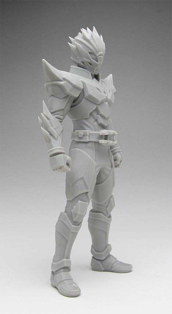 オリジナル仮面ライダー像D 頭長150ミリ、3Dプリント用stlデータ(AI活用)