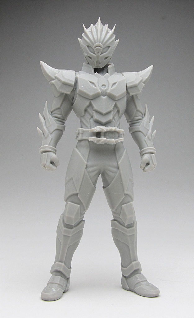 オリジナル仮面ライダー像D 頭長150ミリ、3Dプリント用stlデータ(AI活用)