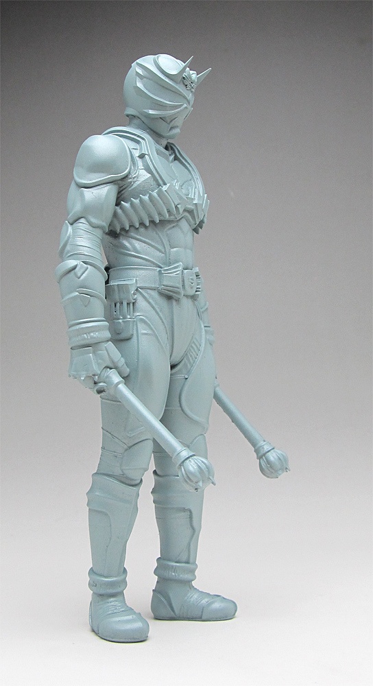 仮面ライダー響鬼像 頭長150ミリ、3Dプリント用stlデータ(AI活用)