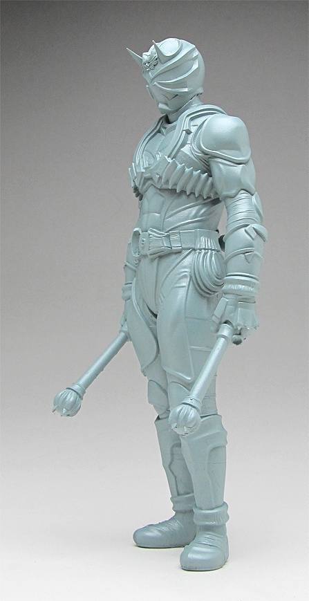 仮面ライダー響鬼像 頭長150ミリ、3Dプリント用stlデータ(AI活用)