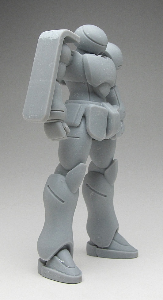 オリジナルモビルスーツ“ザック” 頭身150ミリ 頭長150ミリ、3Dプリント用stlデータ(AI活用)