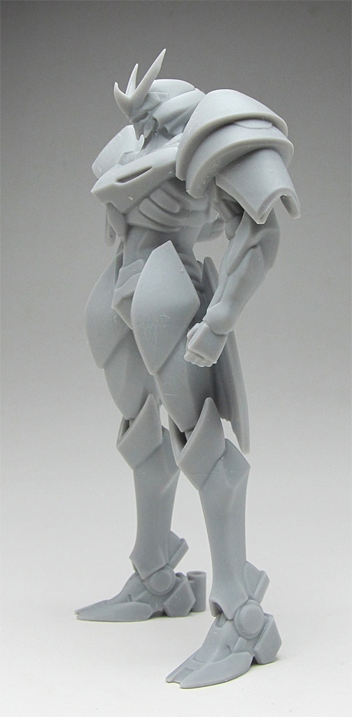 オリジナルロボ像B 頭長150ミリ、3Dプリント用stlデータ(AI活用)