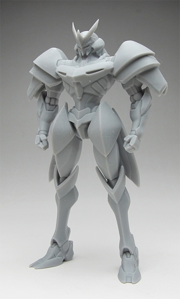 オリジナルロボ像B 頭長150ミリ、3Dプリント用stlデータ(AI活用)