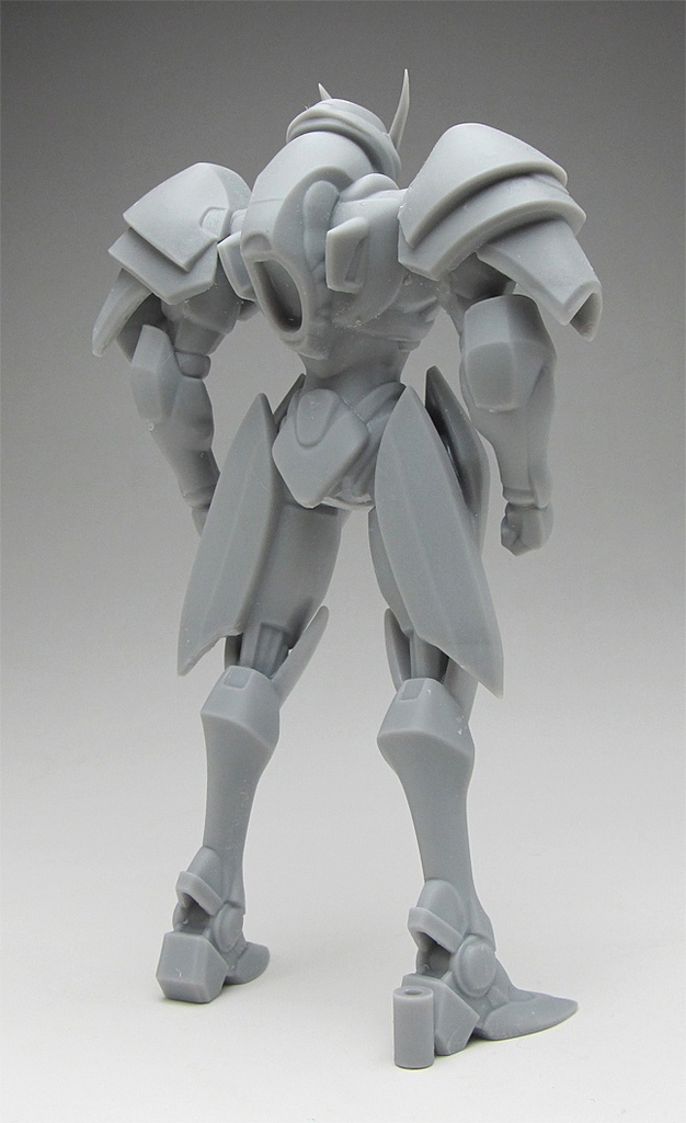 オリジナルロボ像B 頭長150ミリ、3Dプリント用stlデータ(AI活用)