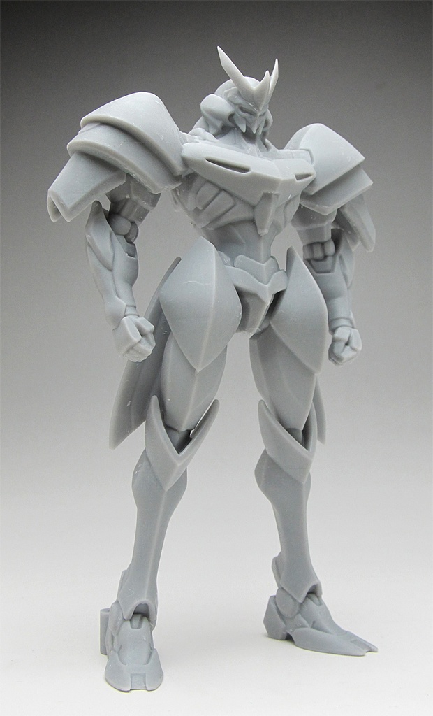 オリジナルロボ像B 頭長150ミリ、3Dプリント用stlデータ(AI活用)