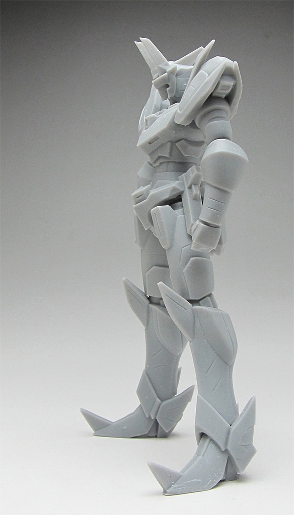 オリジナルロボ像C 頭長150ミリ、3Dプリント用stlデータ(AI活用)