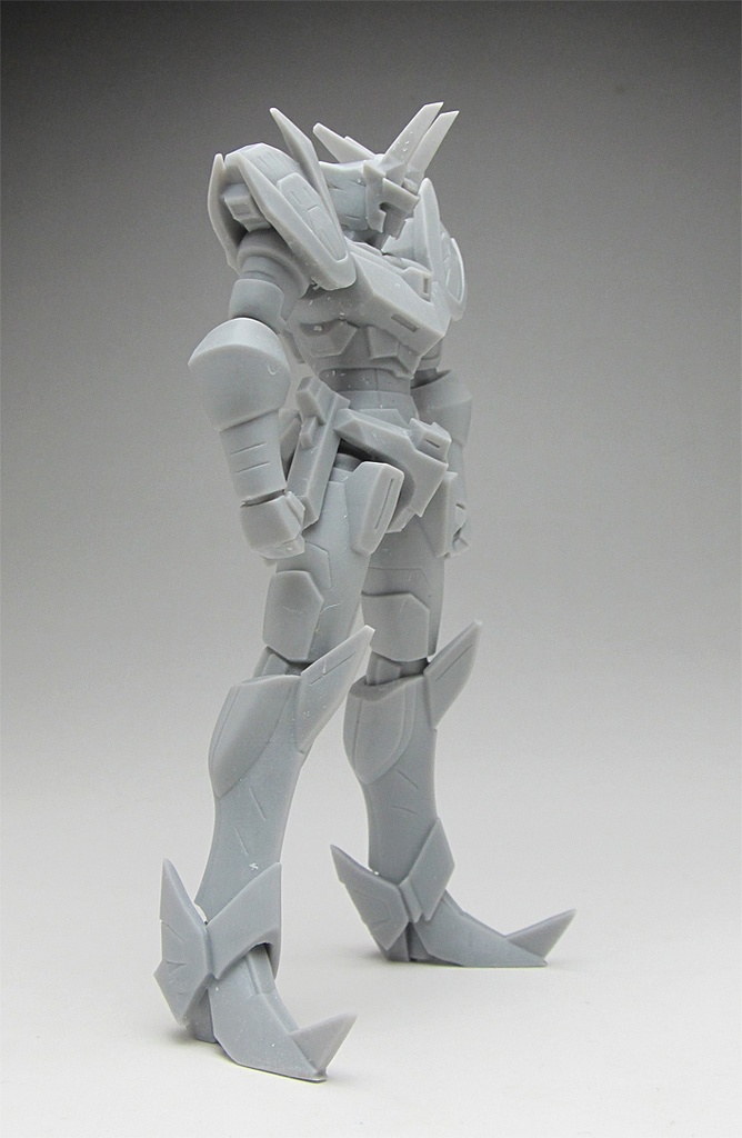 オリジナルロボ像C 頭長150ミリ、3Dプリント用stlデータ(AI活用)