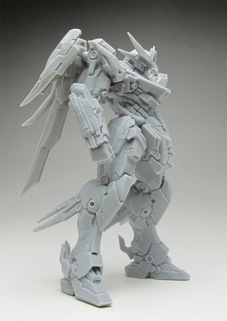 オリジナルロボ像D 頭長150ミリ、3Dプリント用stlデータ(AI活用)