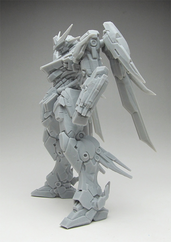 オリジナルロボ像D 頭長150ミリ、3Dプリント用stlデータ(AI活用)