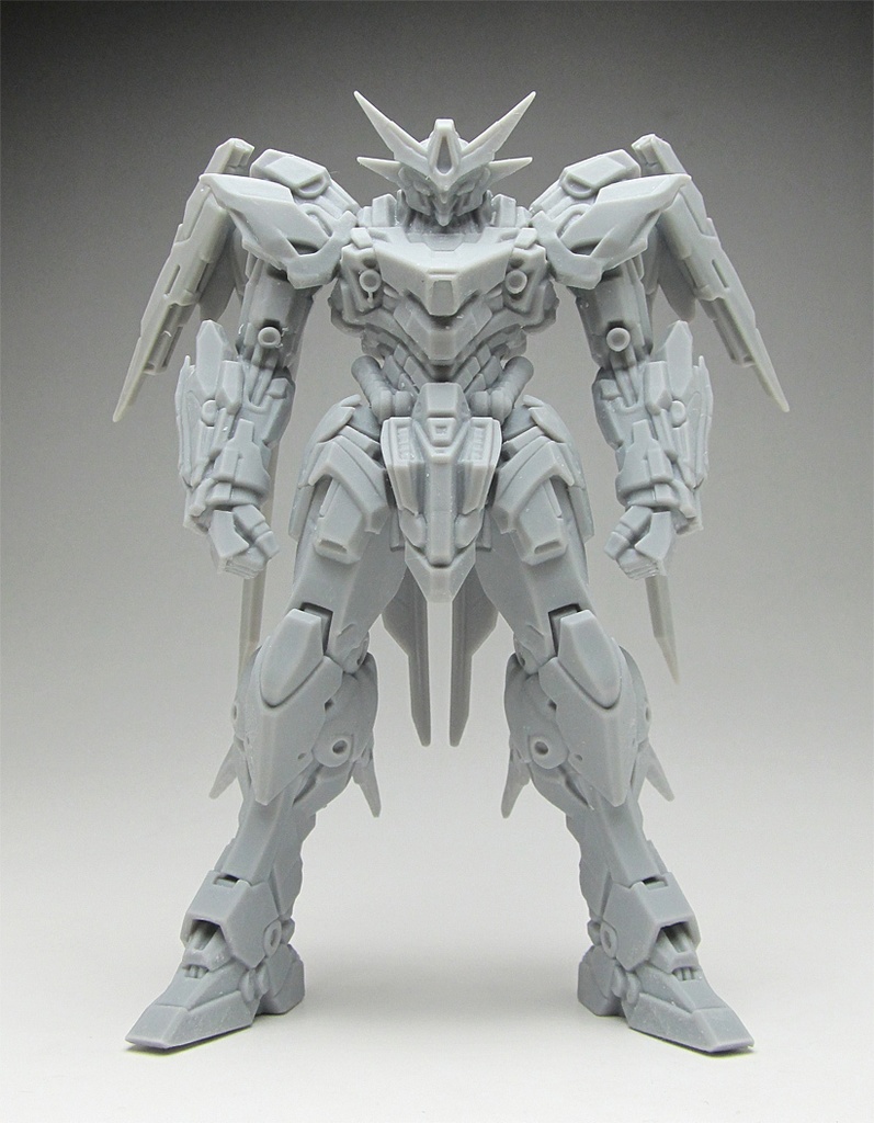 オリジナルロボ像D 頭長150ミリ、3Dプリント用stlデータ(AI活用)