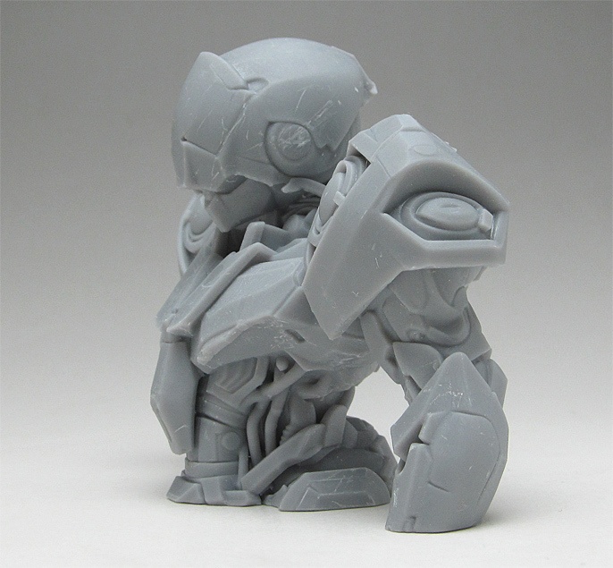 オリジナルロボバストアップ像C、70ミリモデル、3Dプリント用stlデータ、(AI活用)