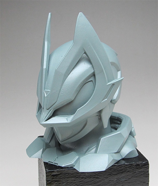 仮面ライダーギーツナインヘッドアップ像A 頭長70ミリ、3Dプリント用stlデータ(AI活用)