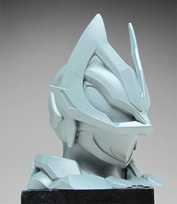 仮面ライダーギーツナインヘッドアップ像A 頭長70ミリ、3Dプリント用stlデータ(AI活用)