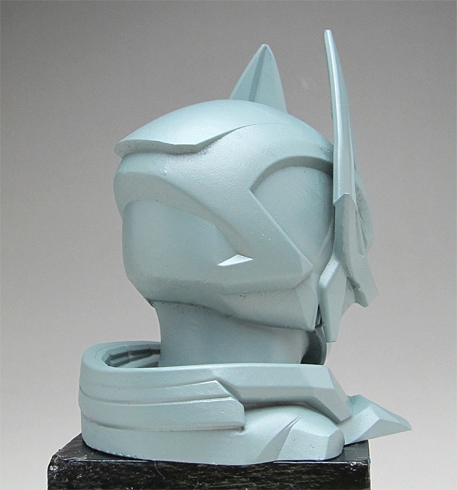 仮面ライダーギーツナインヘッドアップ像A 頭長70ミリ、3Dプリント用stlデータ(AI活用)