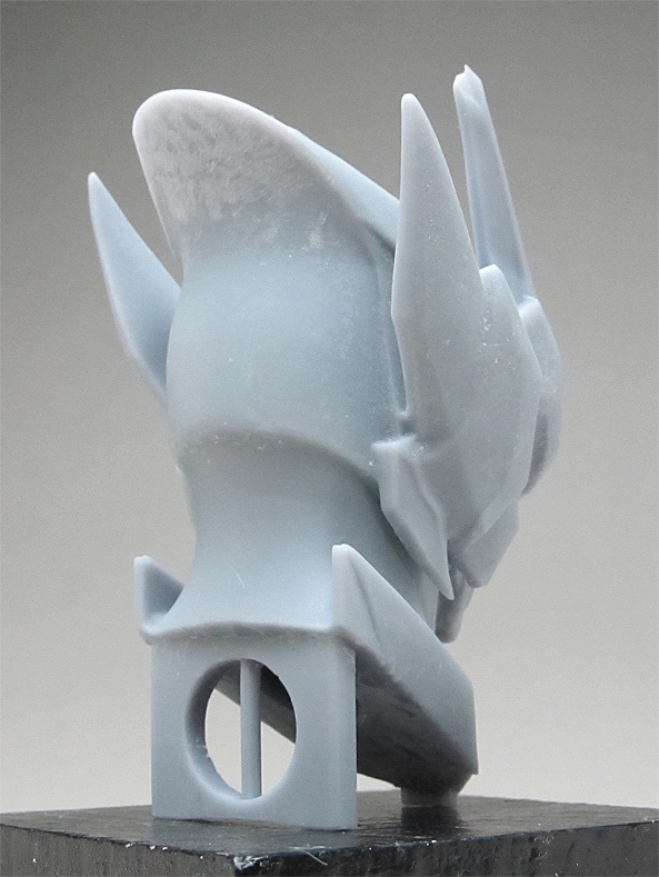 オリジナルロボヘッドアップ像A 頭長70ミリ、3Dプリント用stlデータ(AI活用)