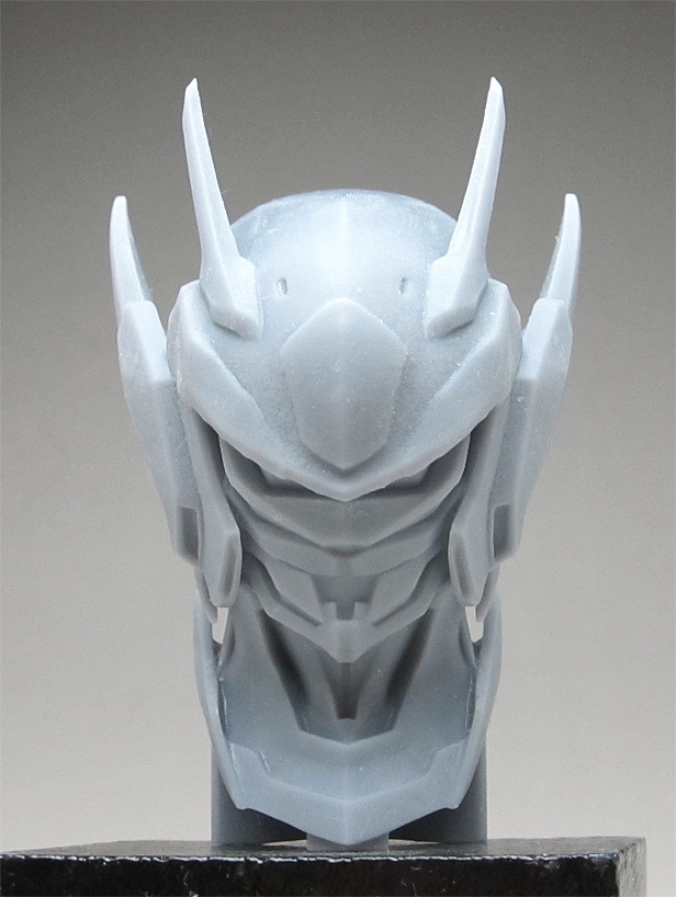 オリジナルロボヘッドアップ像A 頭長70ミリ、3Dプリント用stlデータ(AI活用)