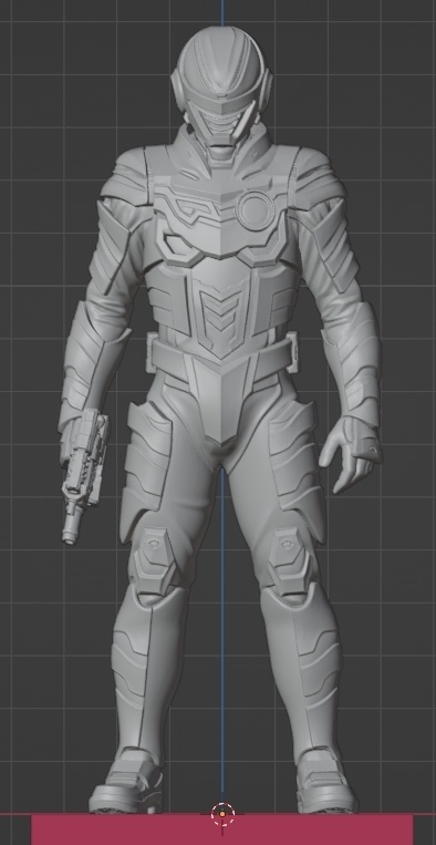 超宇宙刑事ギャバンインフィニティ像 頭長150ミリ(AI活用)*プリント未確認データ*