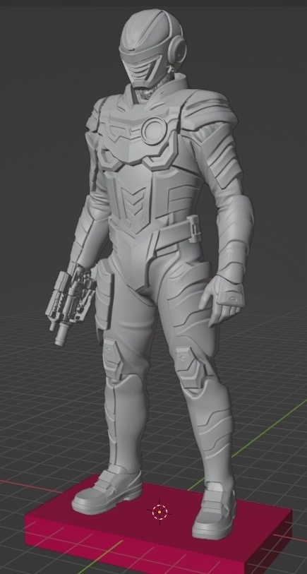 超宇宙刑事ギャバンインフィニティ像 頭長150ミリ（AI活用）*プリント未確認データ*