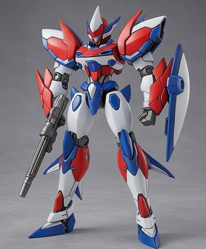 オリジナルロボ像F 頭長150ミリ、3Dプリント用stlデータ(AI活用)*プリント未確認データ*