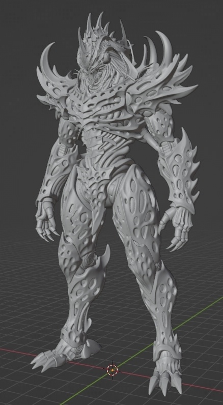 オリジナルロボ像G 頭長150ミリ、3Dプリント用stlデータ(AI活用)*プリント未確認データ*