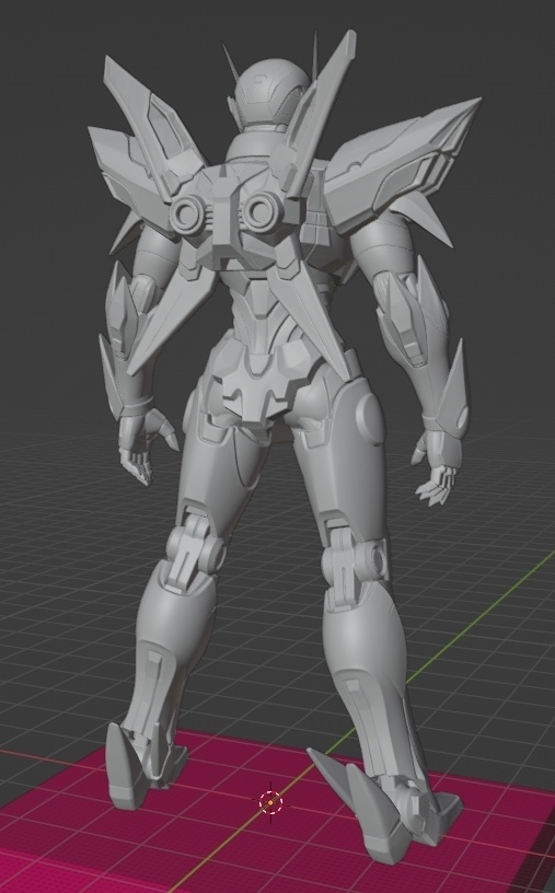 オリジナルロボ像I 頭長150ミリ、3Dプリント用stlデータ(AI活用)*プリント未確認データ*