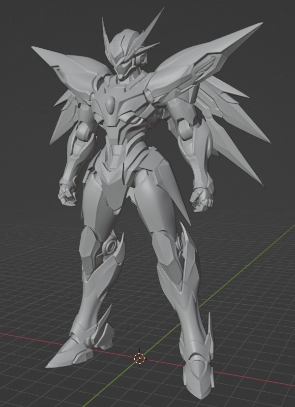 オリジナルロボ像J 頭長150ミリ、3Dプリント用stlデータ(AI活用)*プリント未確認データ*