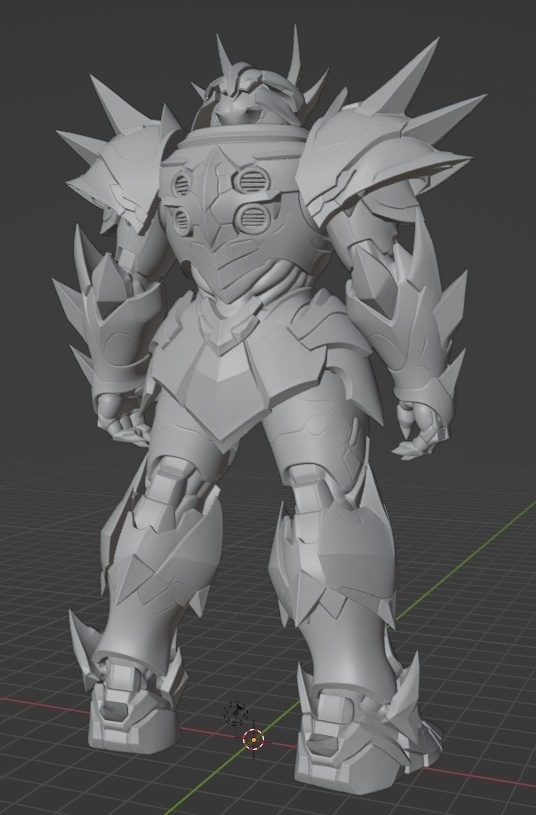 オリジナルロボ像M 頭長150ミリ、3Dプリント用stlデータ(AI活用)*プリント未確認データ*