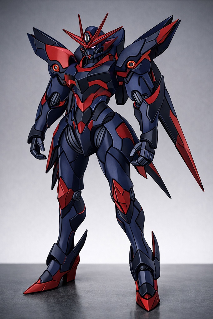 オリジナルガンダム、ガンダムゼノヴァン像 頭長150ミリ(AI活用)*プリント未確認データ*