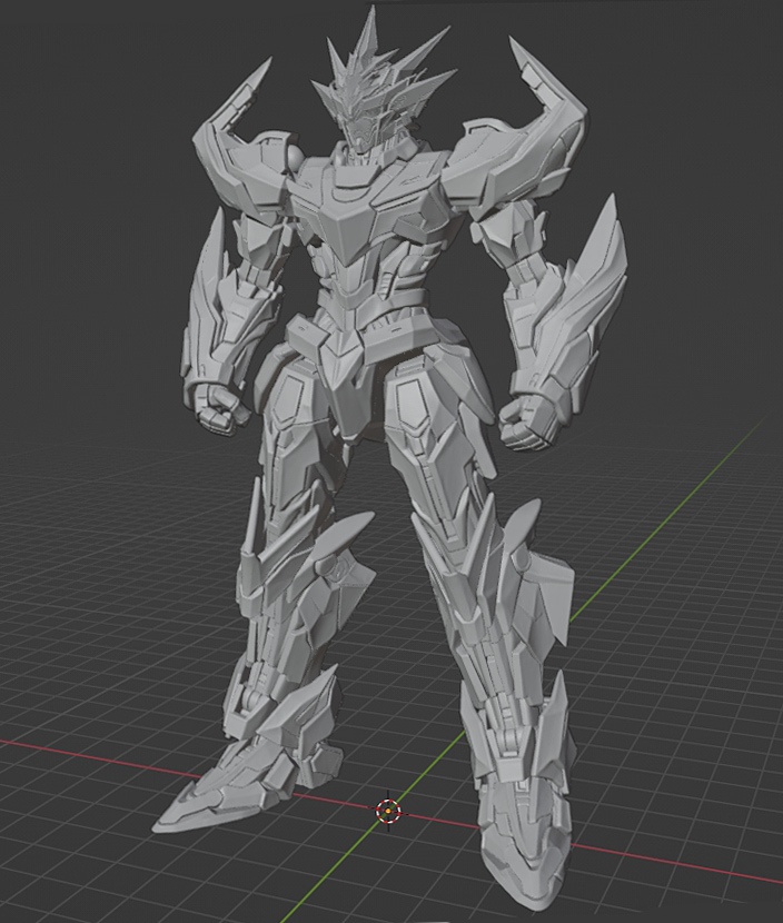 オリジナルロボ像N 頭長150ミリ、3Dプリント用stlデータ(AI活用)*プリント未確認データ*