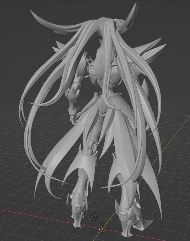 オリジナルモータヘッド、ナイトオブゴールドⅡ像 頭長150ミリ(AI活用)*プリント未確認データ*