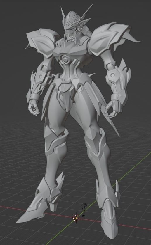 オリジナルモータヘッド、量産型シュペルター像 頭長150ミリ(AI活用)*プリント未確認データ*