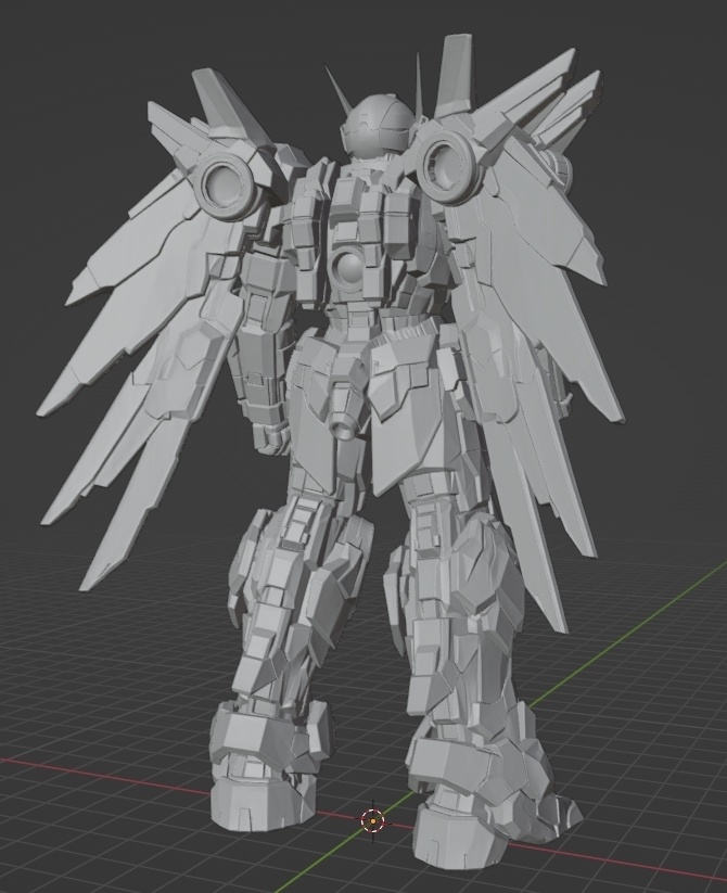 機装兵 ガンヴェルド・ランゼイドー像 頭長150ミリ、3Dプリント用stlデータ(AI活用)*プリント未確認データ*