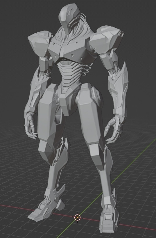 オリジナル 無人AIロボA 頭長150ミリ(AI活用)*プリント未確認データ*