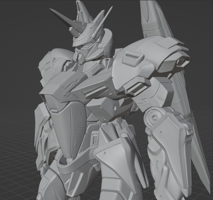 ガイア・ギアα像、頭長150ミリ（AI活用）*プリント未確認データ*